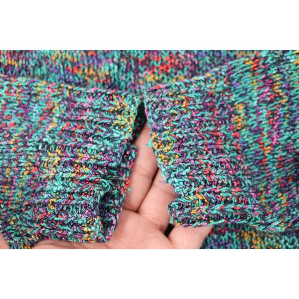 Vintage missoni women’s L/XL made in italy 1/4 zip crew neck sweater multicolor - Picture 8 of 9